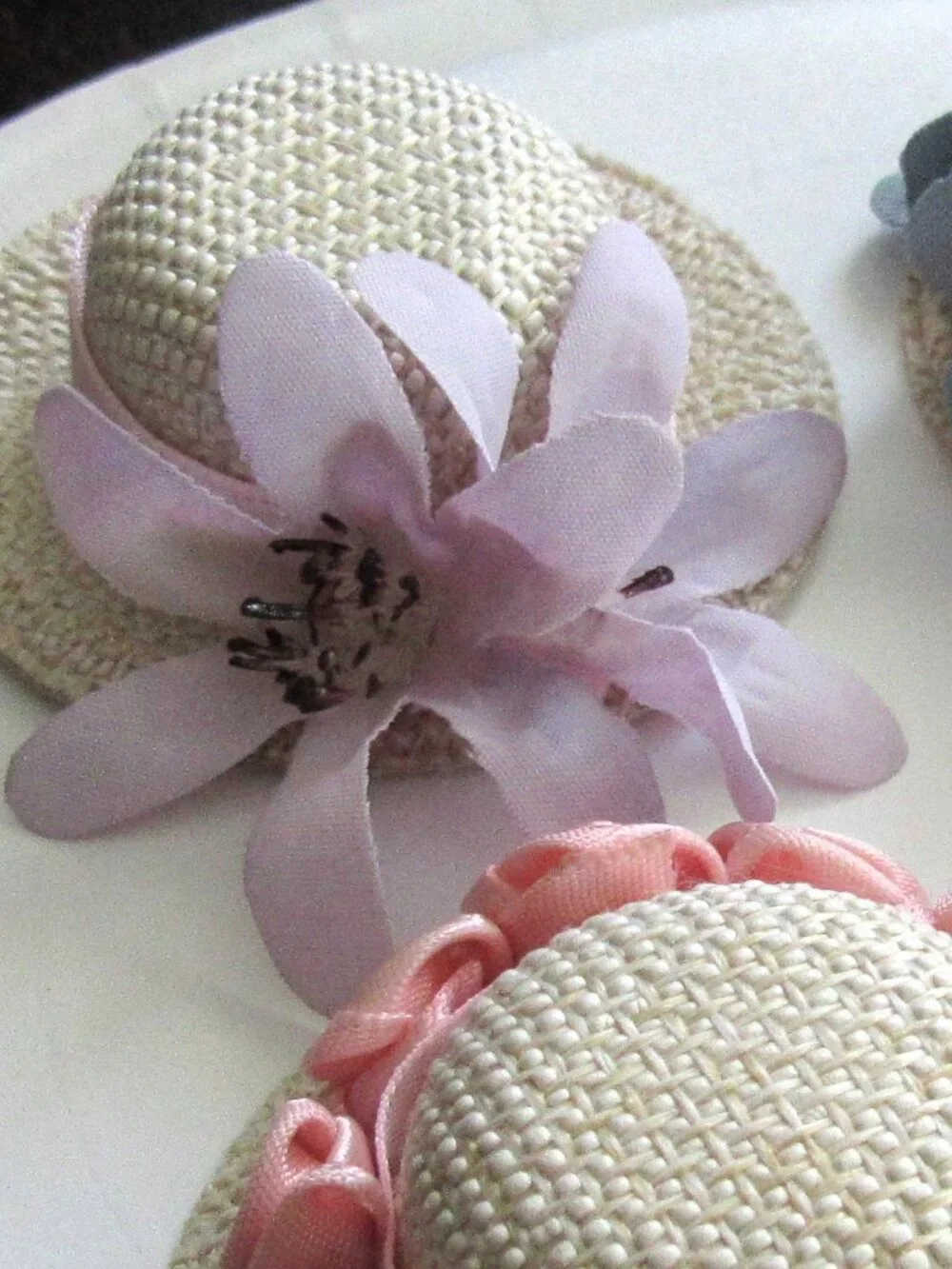 SUPER CUTE 1/6 SCALE BARBIE, DOLL HATS PRETTY STRAW  2 1/4